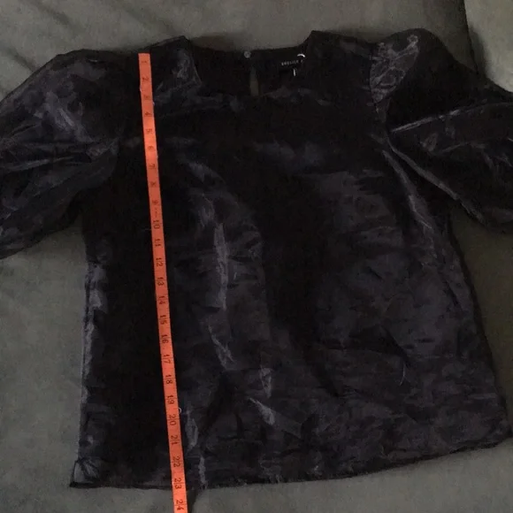 Organza puff sleeve dressy top from English Factory M - Picture 6 of 9